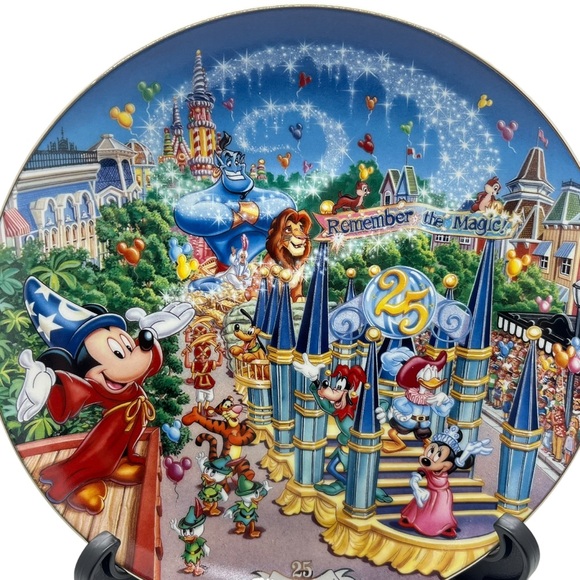 Disney Bradford Exchange 25th Anniversary WDW Remember The Magic Parade - Picture 3 of 6